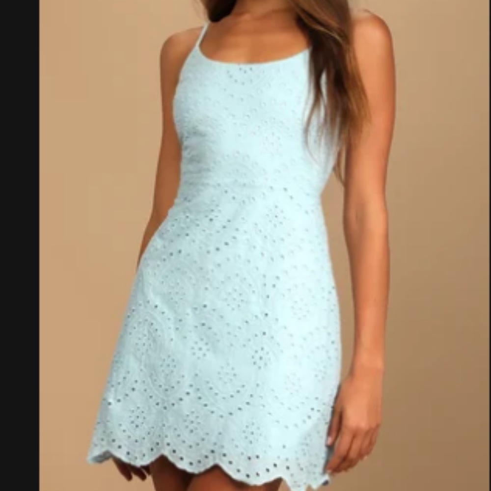 Romantic blue lulus dress
